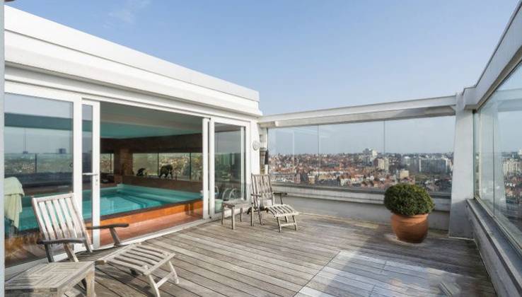 Penthouse de 525m² aux 24/25 étage - 5 ch. terrasses - piscine privée - garages